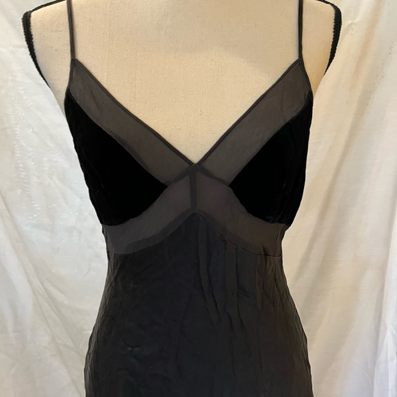 Vintage Y2K Victoria’s Secret Silk sheer cut out Dress 🖤 - Picture 5 of 10